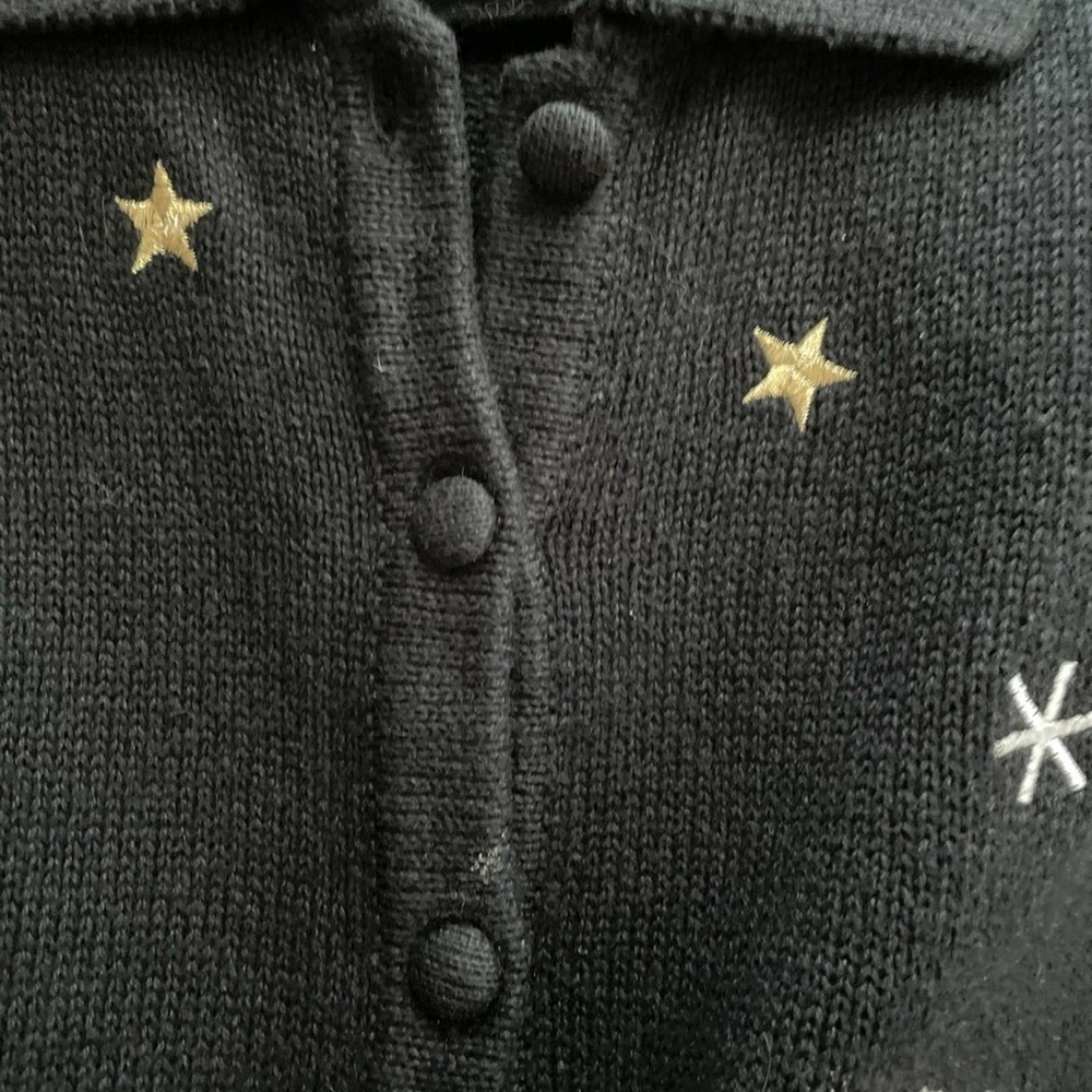 Bechamel Holiday Appliqu Button Up Vest - image 6